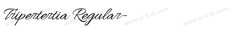 Tripertertia Regular字体转换 Tripertertia Regular字体转换